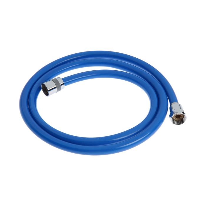 Душевой шланг ZEIN Z11PB, 150 см, антиперекручивание, латунные гайки, синий Душевой шланг ZEIN Z11PB, 150 см, антиперекручивание, латунные гайки, синий