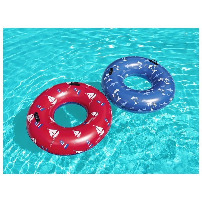 Круг для плавания  Круг для плавания "Морское путешествие" 119 см, микс  36353