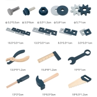 Конструктор деревянный «Инструменты» 23,7 × 18,5 × 9 см