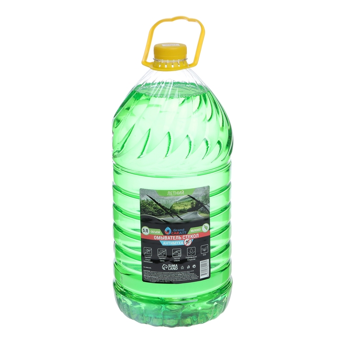 Омыватель стекол Grand Caratt летний, Антимуха, Яблоко, 5 л Омыватель стекол Grand Caratt летний, Антимуха, Яблоко, 5 л