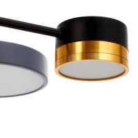 Люстра 86507/6 LED 63Вт 3000-6000К черный-золото 72х72х23 см BayerLux
