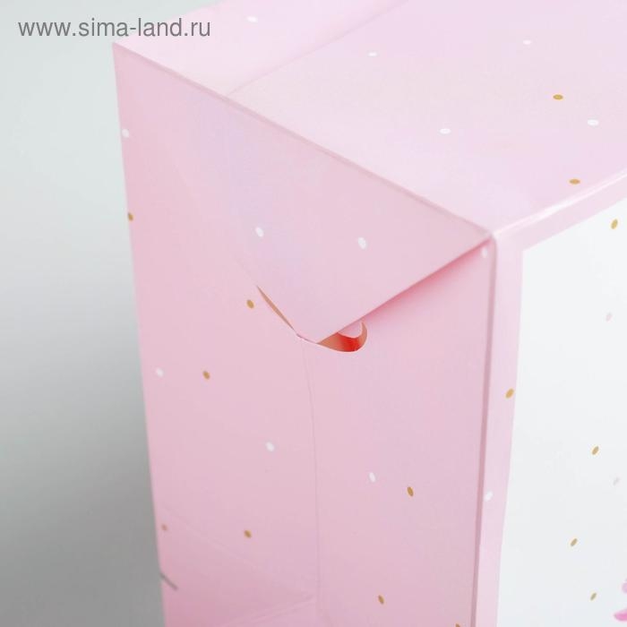 Пакет—коробка, подарочная упаковка, «Just for you», 23 х 18 х 11 см Пакет—коробка, подарочная упаковка, «Just for you», 23 х 18 х 11 см