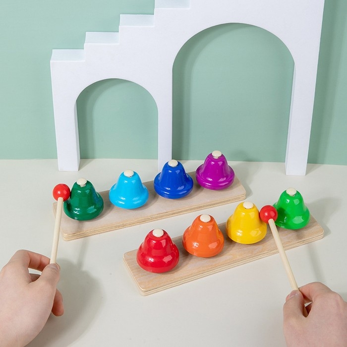 Музыкальная игрушка «Восьми тональные колокольчики» 23 × 6 × 12,5 см Музыкальная игрушка «Восьми тональные колокольчики» 23 × 6 × 12,5 см