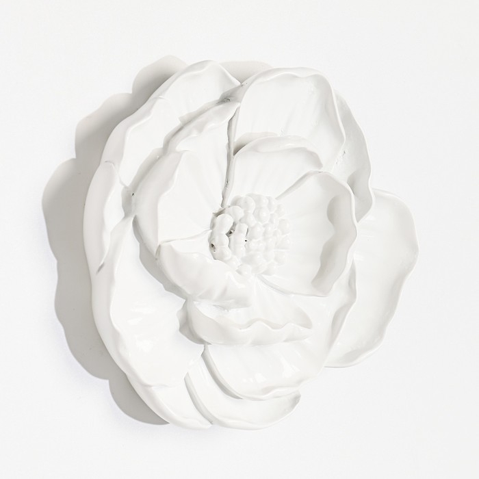 Декор настенный Декор настенный "Мак", 13.5 x 15 см, белый