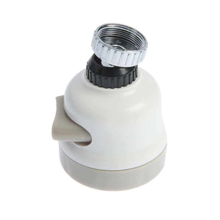 Аэратор ZEIN, с регулировкой потока, сетка из нержавейки, 3 режима, пластик, белый Аэратор ZEIN, с регулировкой потока, сетка из нержавейки, 3 режима, пластик, белый