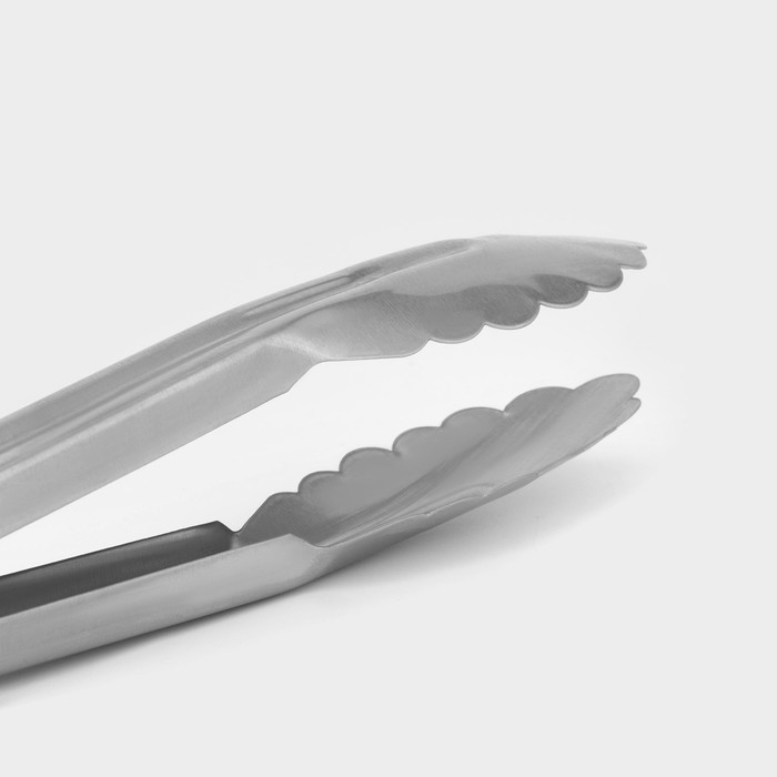 Щипцы кухонные Доляна «Лист», 17,5 см, цвет серебристый Щипцы кухонные Доляна «Лист», 17,5 см, цвет серебристый