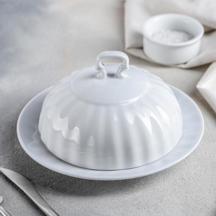 Маслёнка фарфоровая «Бельё», 500 мл Маслёнка фарфоровая «Бельё», 500 мл