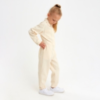 Комбинезон для девочки MINAKU: Casual collection KIDS цвет бежевый, рост 146