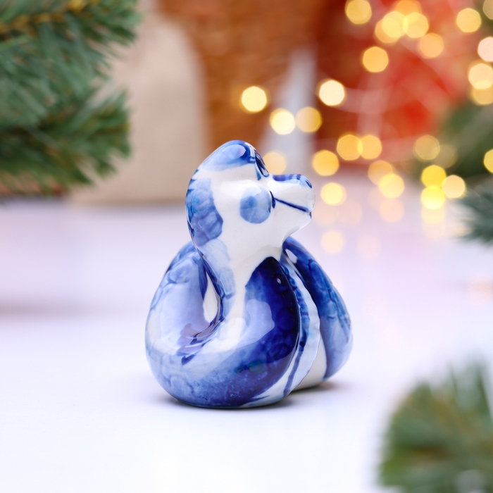 Новый год. Сувенир символ года Новый год. Сувенир символ года "Питон", гжель