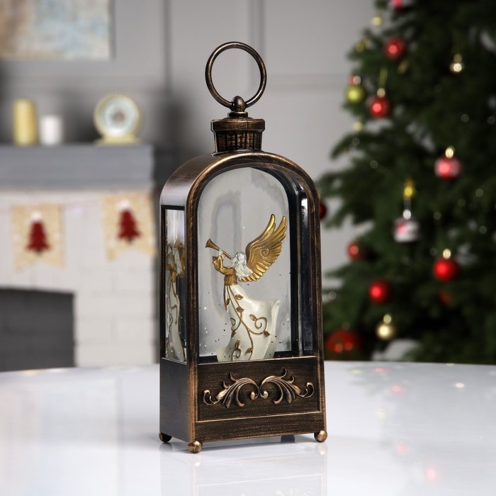 Светодиодная фигура «Фонарь с ангелом» 10.2 × 23 × 5.8 см, пластик, батарейки ААх3 (не в комплекте), USB, свечение тёплое белое Светодиодная фигура «Фонарь с ангелом» 10.2 × 23 × 5.8 см, пластик, батарейки ААх3 (не в комплекте), USB, свечение тёплое белое