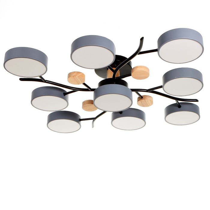 Люстра 1316/9GR LED 216Вт 3000-6000К серый 87х87х17 см BayerLux