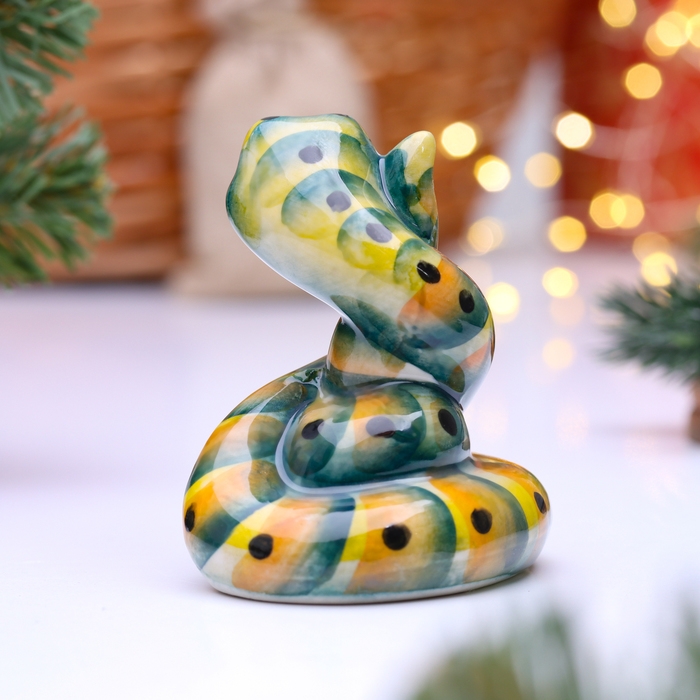Сувенир Сувенир "Змей", гжель, цвет
