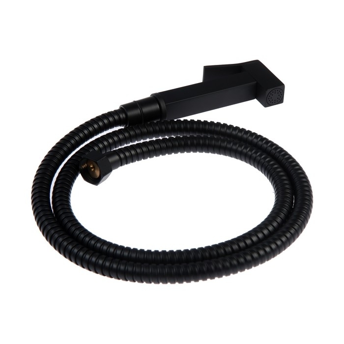 Смеситель для биде Accoona A3290F-4, с гигиеническим душем, настенный, черный Смеситель для биде Accoona A3290F-4, с гигиеническим душем, настенный, черный