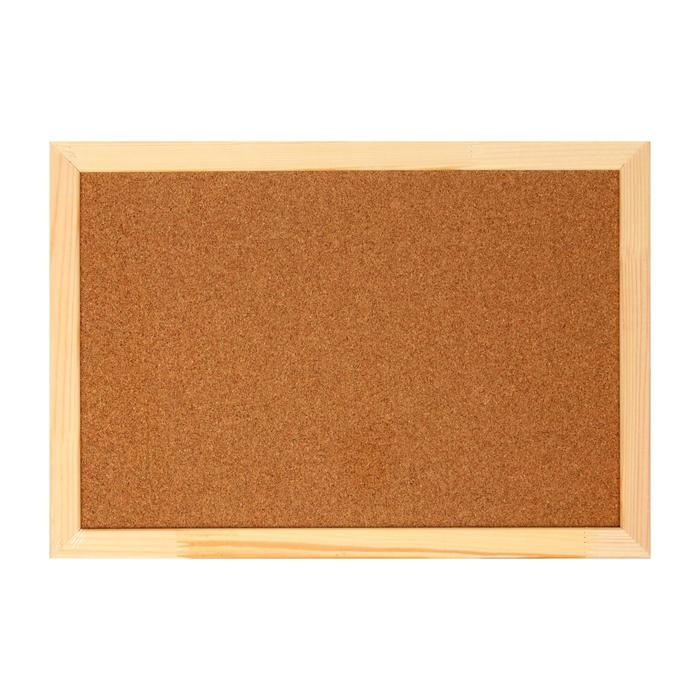 Доска пробковая А3, 30х45 см, Calligrata, в деревянной раме Доска пробковая А3, 30х45 см, Calligrata, в деревянной раме