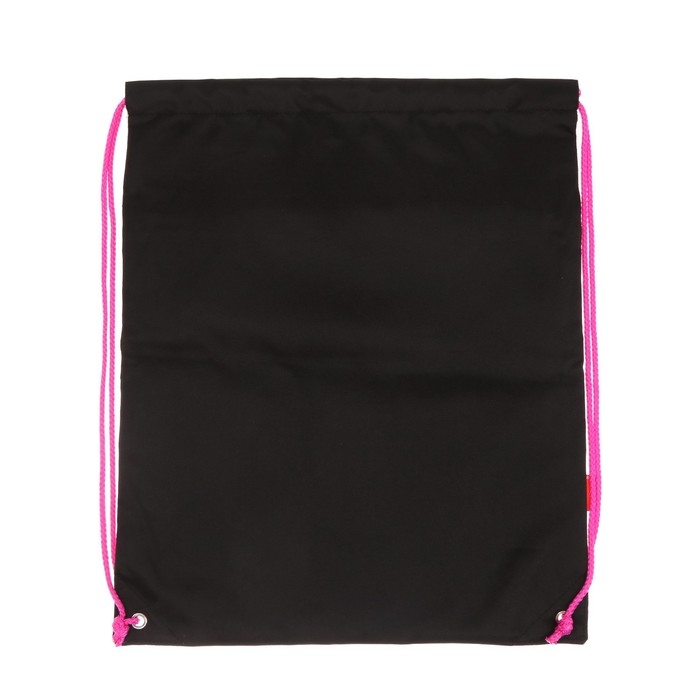 Мешок для обуви с карманом 500 х 410 мм, Erich Krause, плотность 300D, светоотражающая полоса, вентилируемый, Black&Pink Мешок для обуви с карманом 500 х 410 мм, Erich Krause, плотность 300D, светоотражающая полоса, вентилируемый, Black&Pink