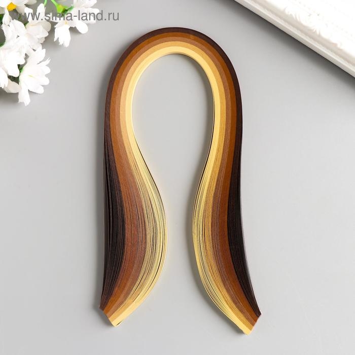 Полоски для квиллинга 100 полосок плотность 120 гр Полоски для квиллинга 100 полосок плотность 120 гр "Сливки и корица" ш. 0,5 см дл. 39 см