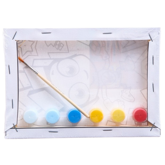 Картина по номерам для детей  Картина по номерам для детей "Нолик" 21х15 см, Фиксики