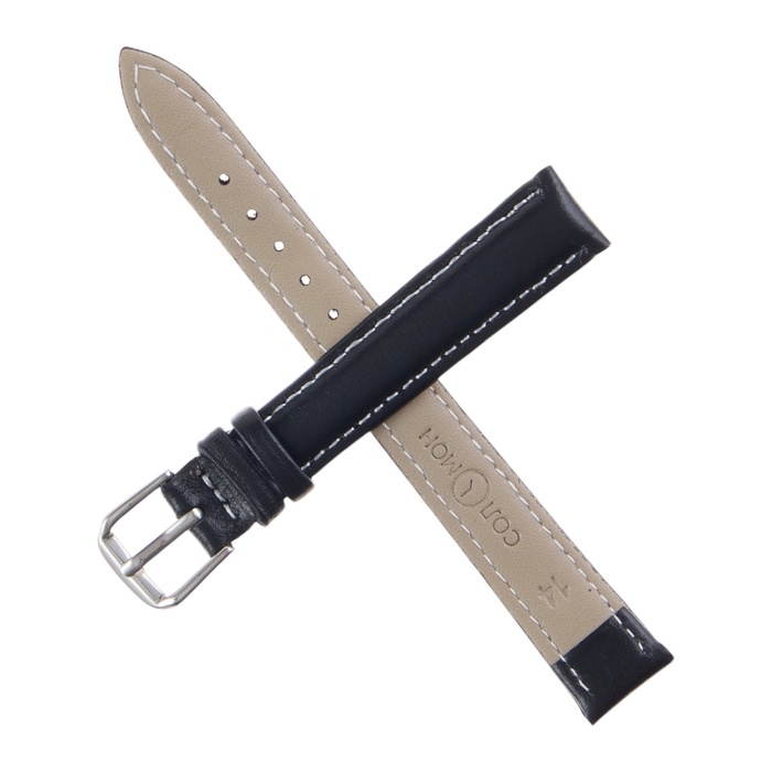 Ремешок для часов Ремешок для часов "Соломон" 14 мм, натуральная кожа, l-20 см, черный