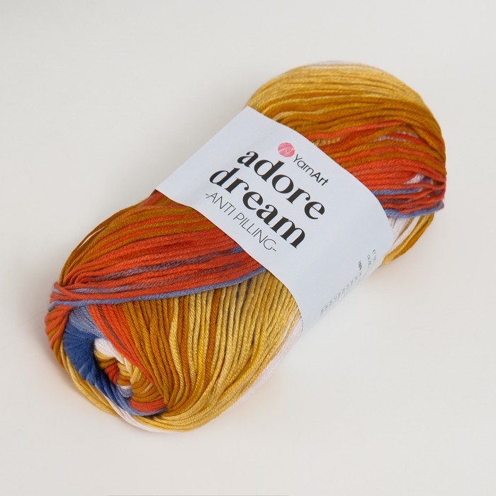 Пряжа Пряжа "Adore Dream" 100% акрил антипиллинг 280м/100г (1065 беж-джинс)