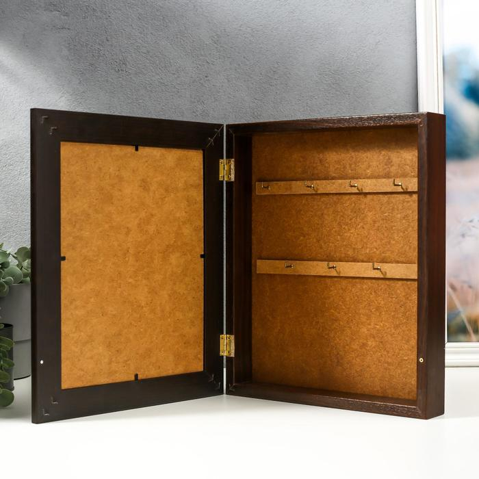 Ключница Ключница "Синий велик" венге 26х31 см МИКС