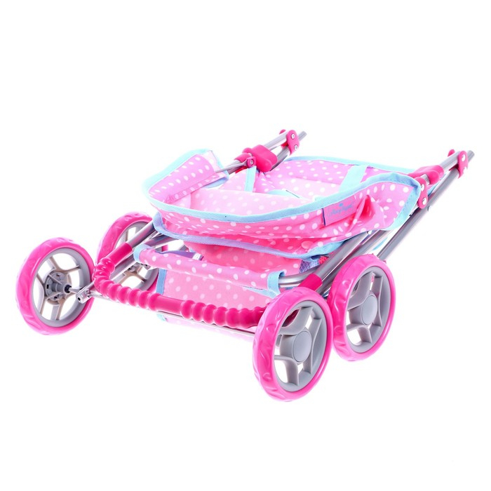 Коляска для кукол летняя, с крышей, металлический каркас Коляска для кукол летняя, с крышей, металлический каркас