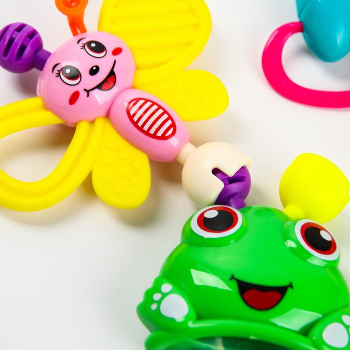 Набор погремушек «Собери меня», 6 шт., яркие цвета, Крошка Я Набор погремушек «Собери меня», 6 шт., яркие цвета, Крошка Я