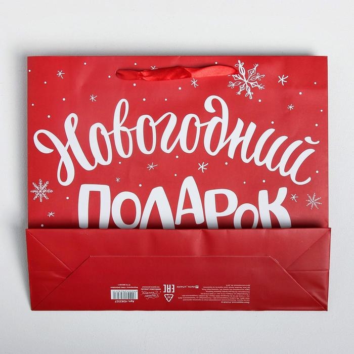 Пакет «Новогодний подарок», ML 23 х 27 х 11,5 см, Новый год