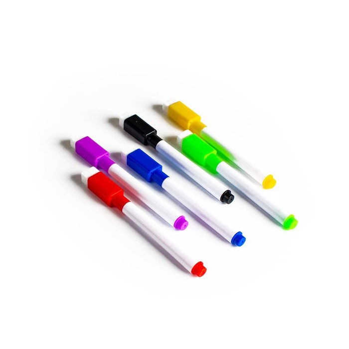 Маркер цветной на водной основе, набор 6 шт., без магнита Маркер цветной на водной основе, набор 6 шт., без магнита