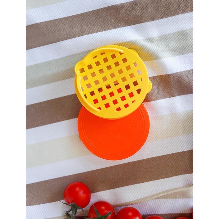 Крышки хозяйственные «Хозяюшкa», 10 шт + сливнaя крышкa, цвет МИКС Крышки хозяйственные «Хозяюшкa», 10 шт + сливнaя крышкa, цвет МИКС