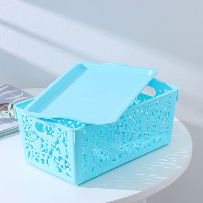 Контейнер пластиковый для хранения с крышкой Доляна «Птицы», 29×17,5×12 см, цвет МИКС Контейнер пластиковый для хранения с крышкой Доляна «Птицы», 29×17,5×12 см, цвет МИКС