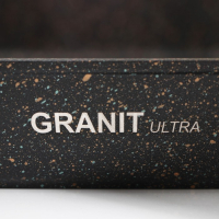 Противень Granit Ultra, 40×29,5×5 см, антипригарное покрытие, цвет чёрный