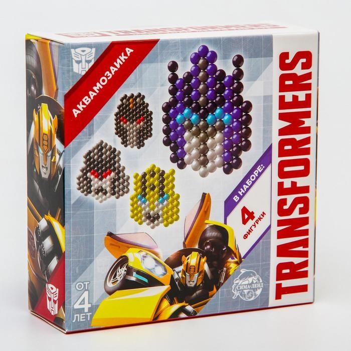Аквамозаика «Трансформеры», 4 фигурки, маски Аквамозаика «Трансформеры», 4 фигурки, маски