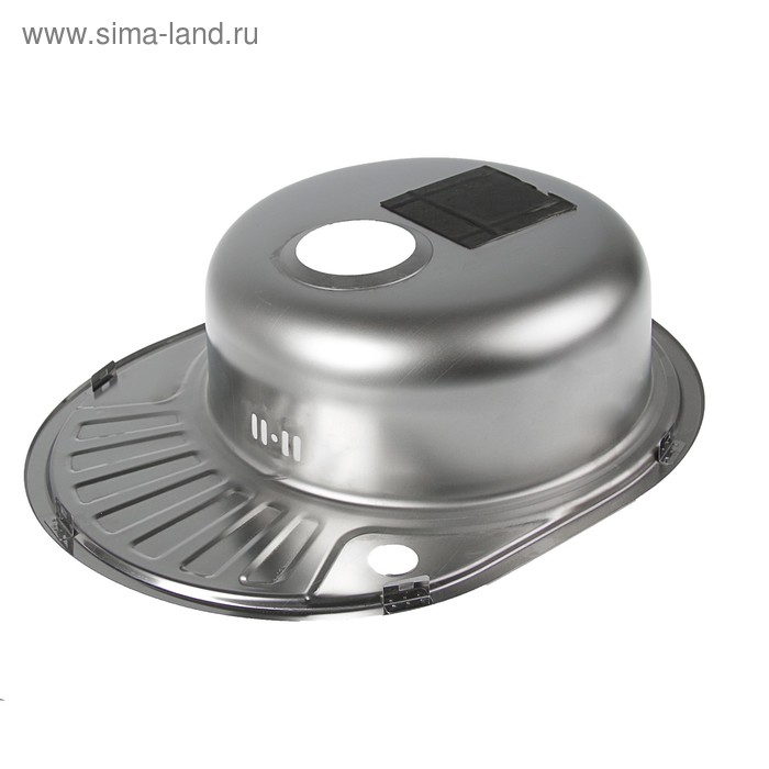 Мойка кухонная  Мойка кухонная "Владикс", врезная, с сифоном, 57х45 см, правая, нержавеющая сталь 0.6 мм