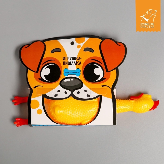 Игрушка пищалка «Курица», 30 см, в пасти Игрушка пищалка «Курица», 30 см, в пасти