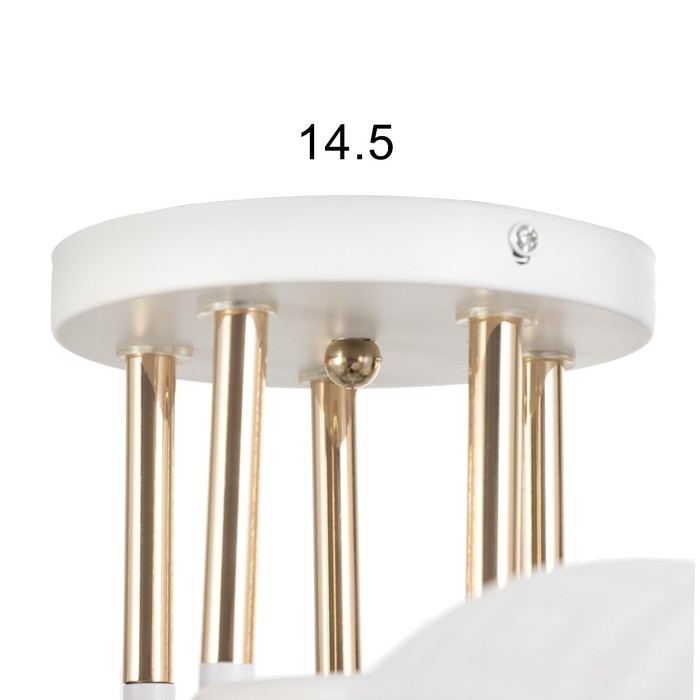 Люстра Люстра "Фрида" 5хЕ27 40Вт бело-золотой 58х58х27 см BayerLux