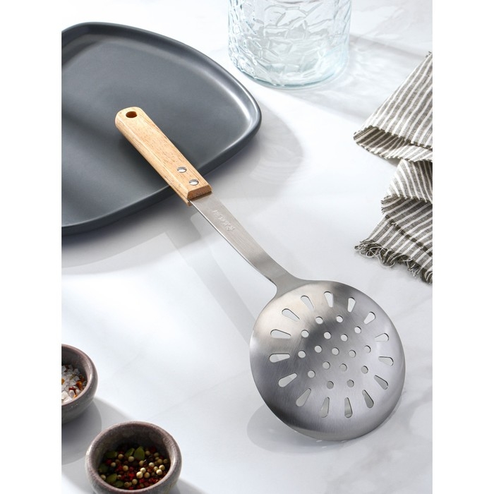 Шумовка из нержавеющей стали «Эко», h=38,5 см Шумовка из нержавеющей стали «Эко», h=38,5 см