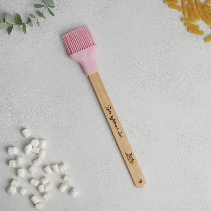 Кисть силиконовая кулинарная «Котики», 12.4×43.3 см Кисть силиконовая кулинарная «Котики», 12.4×43.3 см