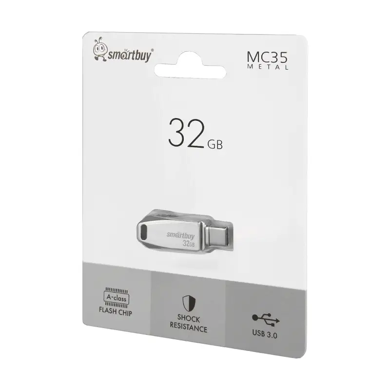 USB накопитель 32 GB Smart Buy MC35 Metal Dual Type-C/Type-A