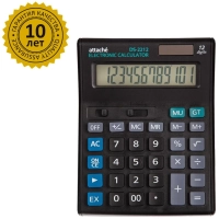 Калькулятор настольный ПОЛНОРАЗМЕРНЫЙ Attache 12 разр., черный&nbsp;