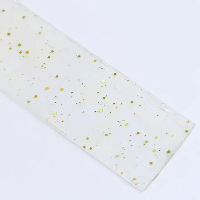 Надувающаяся клейкая лента с блестками, жёлтая, 3 м