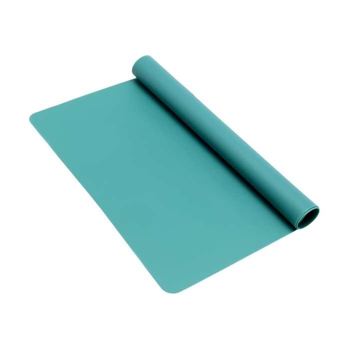 Коврик силиконовый под миску, 40 х 30 см, зелёный Коврик силиконовый под миску, 40 х 30 см, зелёный