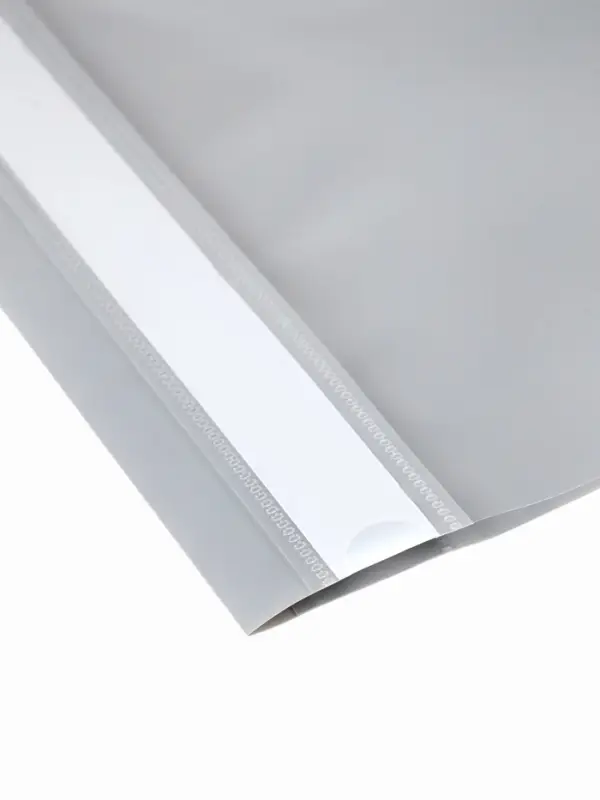 Папка-скоросшиватель Calligrata, А5, 180 мкм, серая с прозрачным верхом