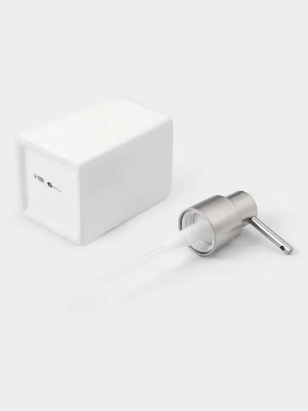 Набор аксессуаров для ванной комнаты SAVANNA Square, 4 предмета, дозатор для мыла, 2 стакана, подставка, белый