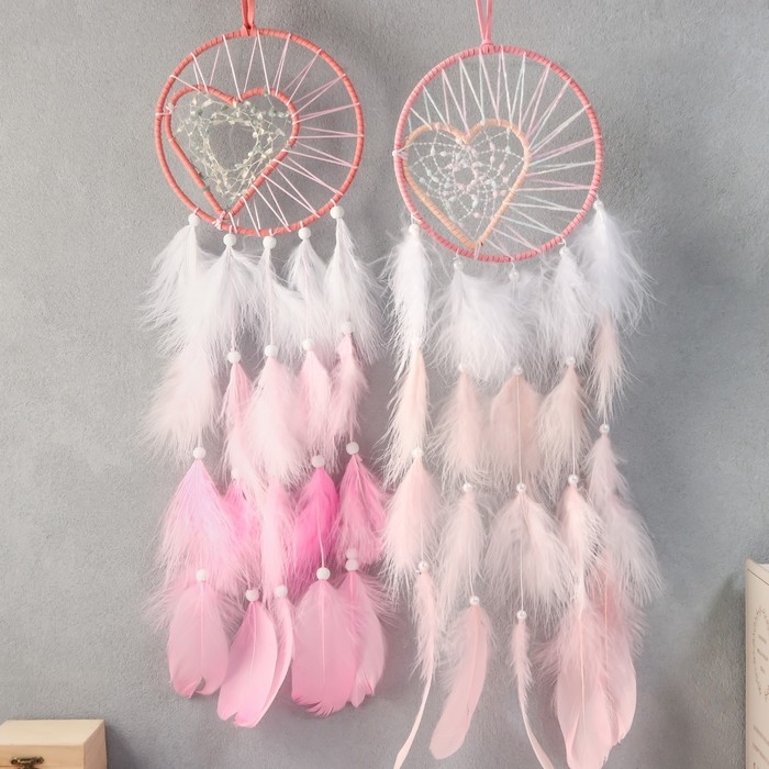 Ловец снов Ловец снов "Сердце в круге"МИКС d=16 см 60х16 см