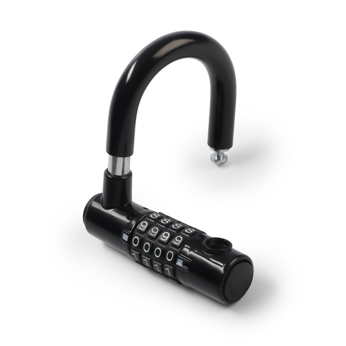 Замок навесной велосипедный 88х88 мм внешний, 51х47 мм внутр, кодовый замок Замок навесной велосипедный 88х88 мм внешний, 51х47 мм внутр, кодовый замок