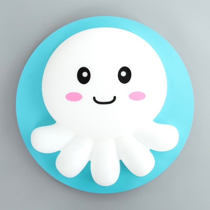 Люстра с ПДУ Люстра с ПДУ "Осьминожка" 1хLED 92Вт 3000-6000К синий 47х47х8,5 см BayerLux