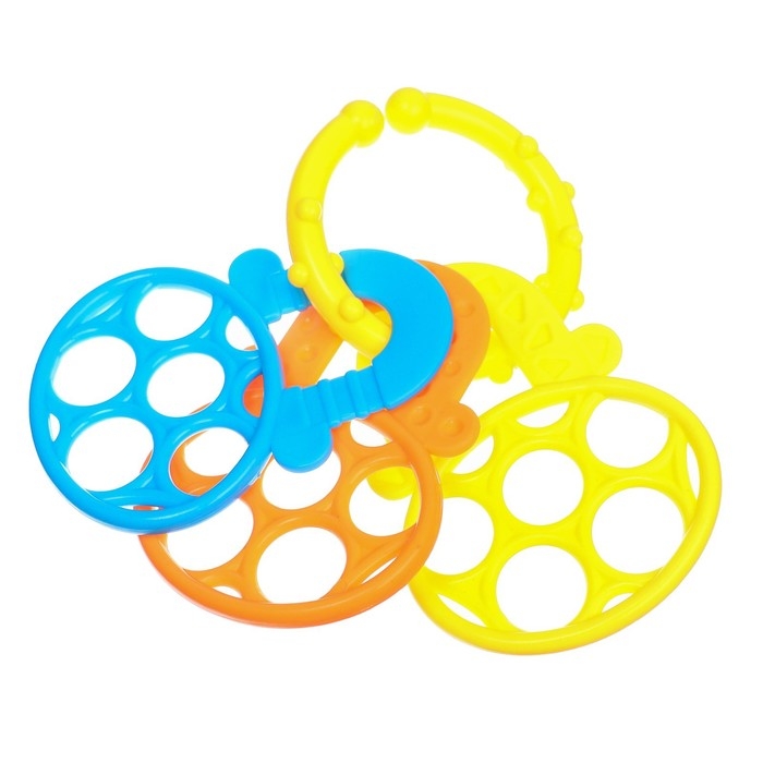 Набор погремушек «Яркое настроение», 4 шт., Крошка Я Набор погремушек «Яркое настроение», 4 шт., Крошка Я