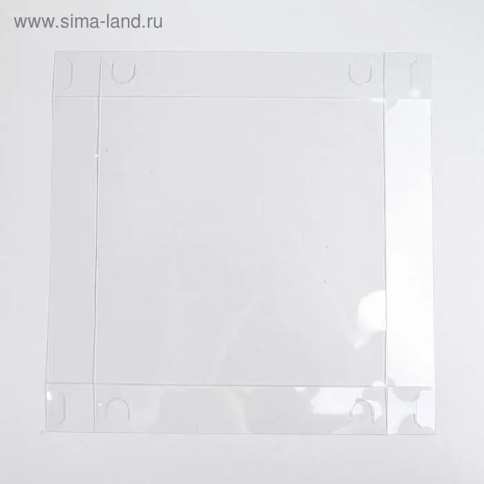 Коробка для кондитерских изделий с пластиковой крышкой &laquo;Радости&raquo;, 15 х 15 х 3 см