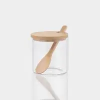 Сахарница "Эко" с бамбуковой крышкой и ложкой, 300 мл Сахарница "Эко" с бамбуковой крышкой и ложкой, 300 мл