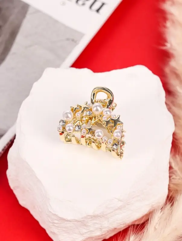 Крабик для волос &laquo;Саманта галант&raquo;, дуга, 3 см, золотистый